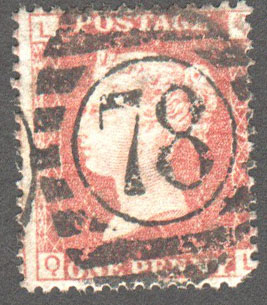 Great Britain Scott 33 Used Plate 171 - QL - Click Image to Close